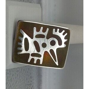 David Andersen Rare brooch DA Norway Scandinavian design enamel pin jewelry